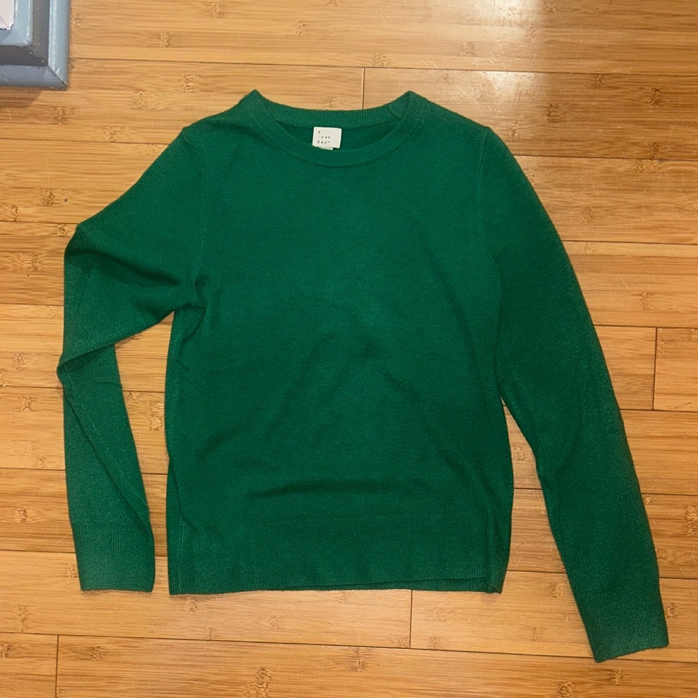 a new day Emerald Green Women's Crew Neck Sweater